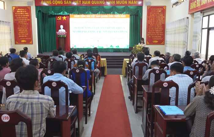 Huyện Mỹ Tú bồi dưỡng lý luận, nghiệp vụ công tác Mặt trận, Dân vận cơ sở  